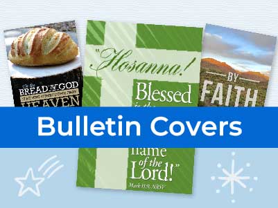 Professionally designed worship bulletin covers and backgrounds