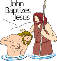 baptism of jesus clipart
